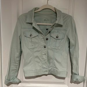 KUT from the Kloth Mint Green Jean Jacket
